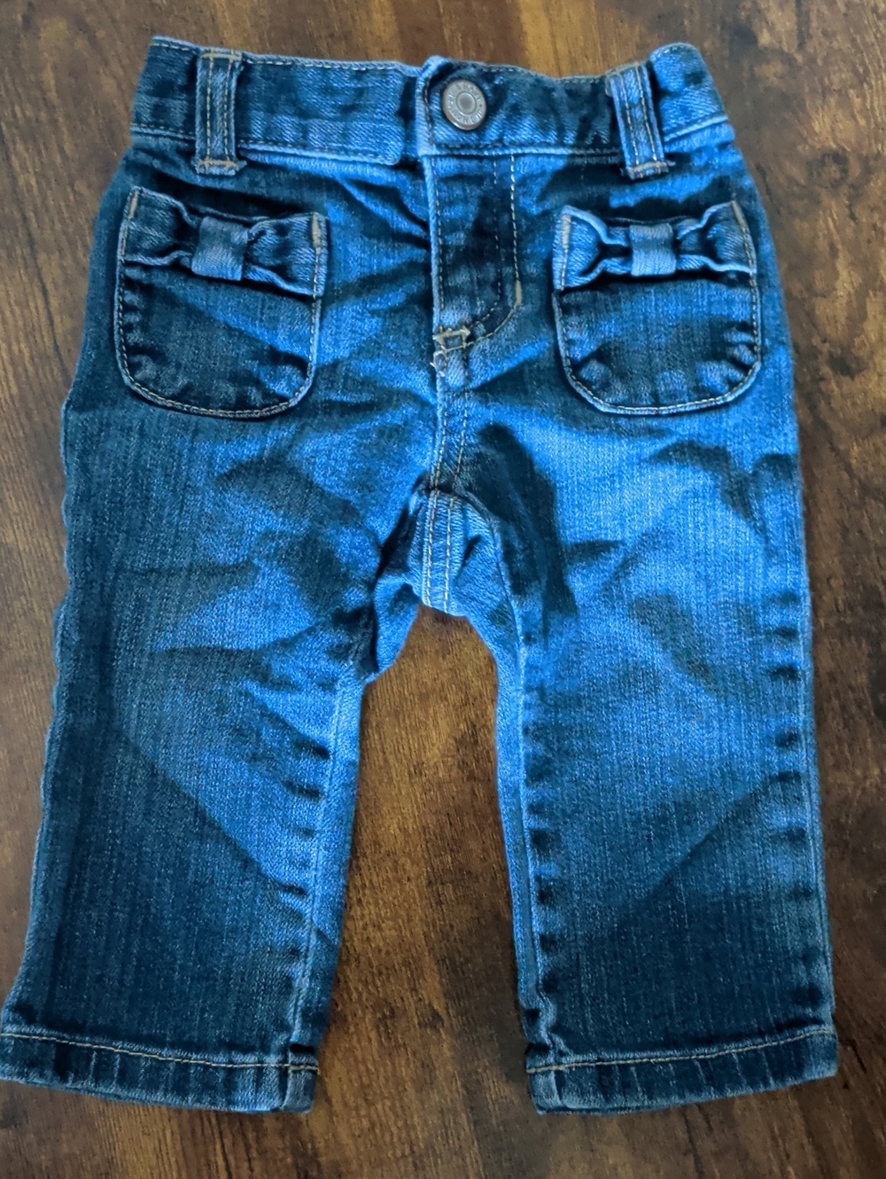 Old Navy Dark Blue Denim Jeans with Front Bow Pockets